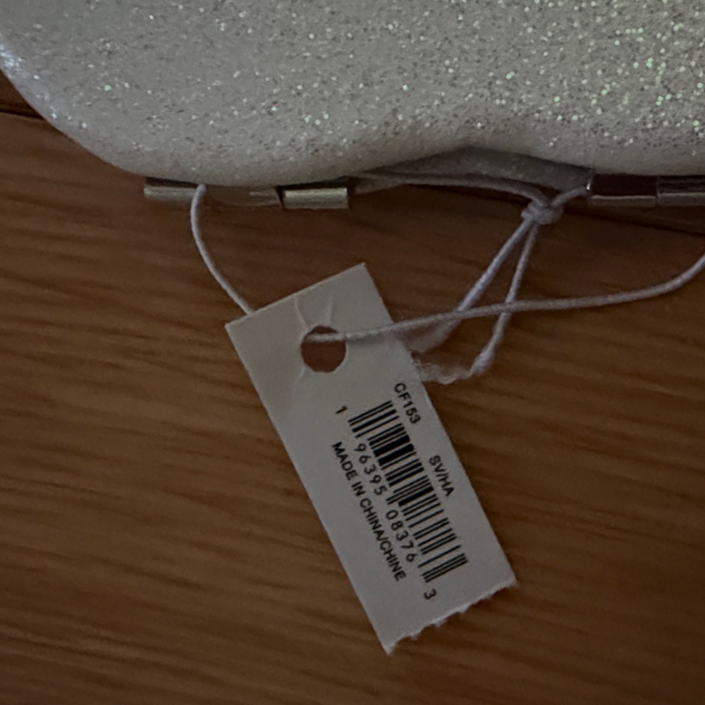 Coach Pearlescent Glitter Heart-Shaped Purse Mirror with Dust Bag NWT - Picture 5 of 7